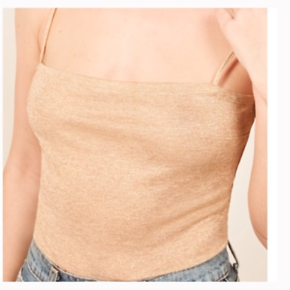 Brand new Reformation gold tank